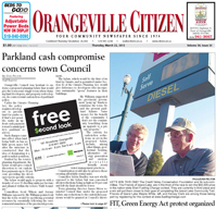 The Orangeville Citizen, a community newspaper since 1974. We provide coverage of local news, events, and politics, providing up-to-date information county-wide