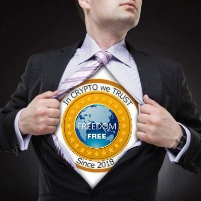 Co-founder $FREE FREEdom_Coin 2018, available on BNBChain/ETH/Tron/Solana, 6 million ONCHAIN wallet holders, ATH in 2021 $366 million, crypto payment solutions