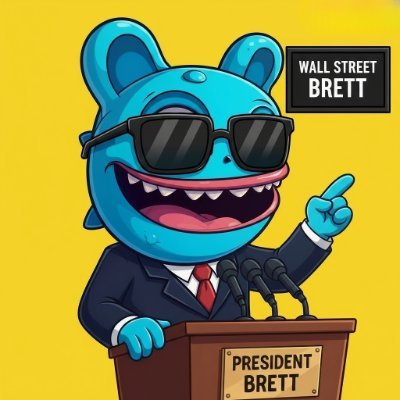 WStreetBrett's profile picture. Wall Street Brett ($BRETT) will defeat #Snorter $MAXI $HYPER  $PEPENODE $WEPE #STIBA .
