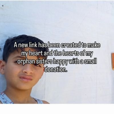 Hello, I am Umm Omar from Gaza. I have four orphans. I have a stomach ache and I lost my home and my husband. Please help us. You are our only hope.🇵🇸💔