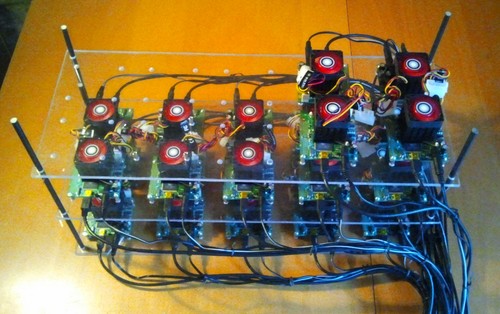 FPGA-EU is a mining operation using only FPGA cluster made in Europe, the curent cluster run 24 boards xilin spartan 125 and achieve 5GHs/s for only 200 W.