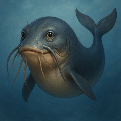 A catfish with whale-sized dreams.
Whiskers tuned to Cardano’s flow.
Feed Me - $WhiskerWhale