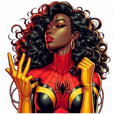Original Marvel character. Destiny Morales. Older sister of miles morales. Super Name-The Crimson Spider.Switch. Lewd/Non lewd.