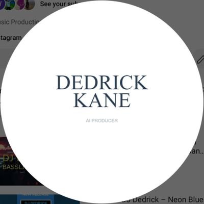 Dedrick_Kane's profile picture. Architect of the AI sound. Leading 20 voices into the future of music.