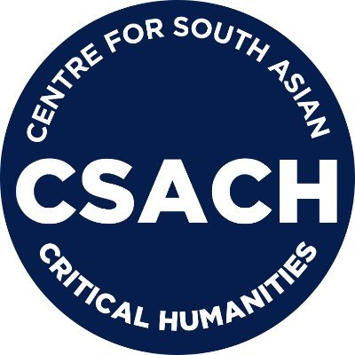 CSAC_UOFT's profile picture. Official account of the Centre for South Asian Critical Humanities (CSACH) at University of Toronto, Mississauga!