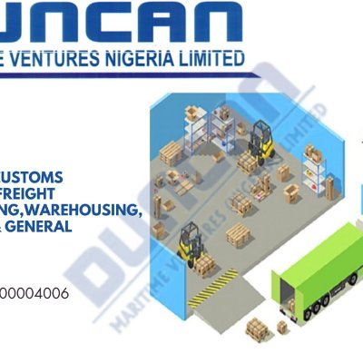 DuncanMaritime's profile picture. Duncan Maritime Ventures Nig. Ltd is a wholly indigenous company that engages in Shipping, Freight-Forwarding, Customs Clearance, General Logistics Support&More