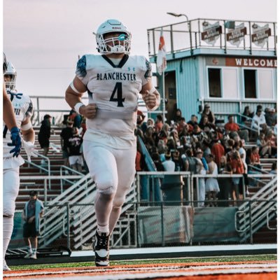 AydenBasham's profile picture. Class of 2026 | Blanchester High School | 5’9 | 210 lbs | RB | 3.06 GPA | bashamayden@gmail.com (513-614-8281)