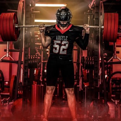 BMorrow2026's profile picture. NCSA | 6’2” | 215| 3.5 GPA | 2026 | Football LB / WR | Wrestler Varsity | Power Lifting|Argyle HS | Cell 916.661.0290