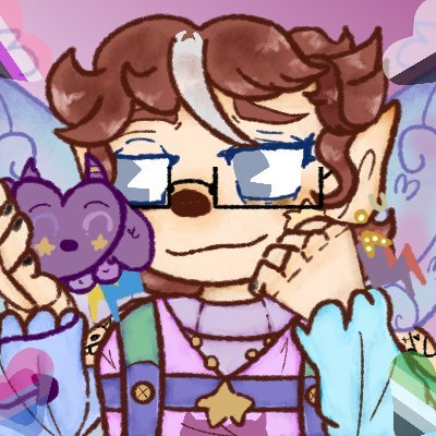 She/Any (22) I like to make silly fanart MCYT, gravityfalls,MLP,etc
Biromantic,Aromantic,Demisexual,Genderfluid
https://t.co/SNB76sxd2W