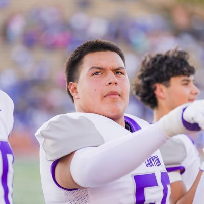 zachgarcia07's profile picture. Canyon High School,Class of 26 ,Football ,OL/ LG, DL, 5’’11, 240lbs, bench 365 , squat 565,  God, Family, Proverbs 3:3 , https://t.co/74igKhd4K6