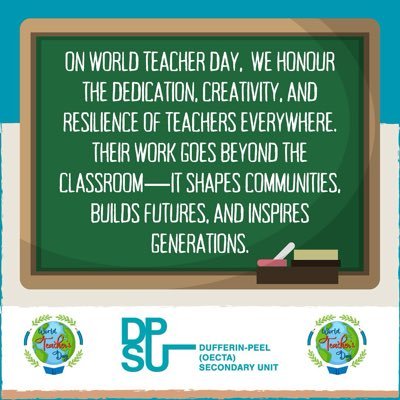 dpsuoecta's profile picture. Representing Dufferin-Peel’s 2400+ Secondary Teachers, members of the Ontario Catholic English Teachers Association