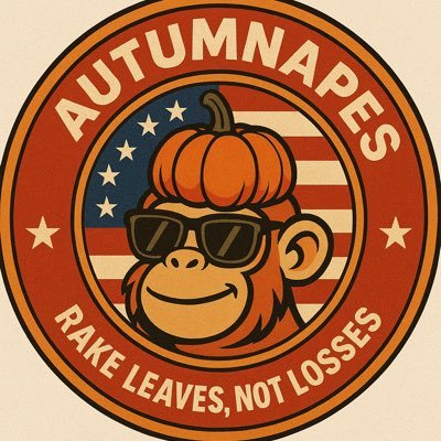 AutumnApes's profile picture. $AutumnApes (AAPE) ON @PUMP.FUN “Rake leaves, not losses.”