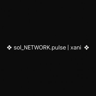 Xanisw3b's profile picture. MIND'S ARE UNLOCKED 💎.... UGLY amb🙃
Web3 Enthusiast.....ICATB💰|| HoSt🖤||Alpha caller 🐐||⛓️ sol_NETWORK.pulse | xani ⛓️