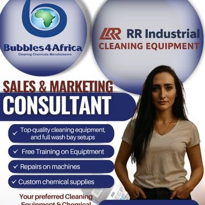 RR_Bubbles's profile picture. Your preferred cleaning equipment & Chemical supplier...
0601370809 - milana@rrindustrial.co.za