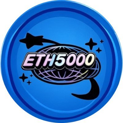ETH5000Token's profile picture. ETH5000 is a cryptocurrency made for celebrating the incredible increase of ETH price into $5,000, the better parts of the meme world.