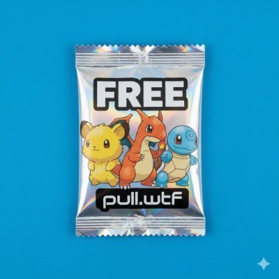 pulldotwtf's profile picture. RWA Pokemon cards on @base! 

Rip packs anytime. 

NEW: free packs