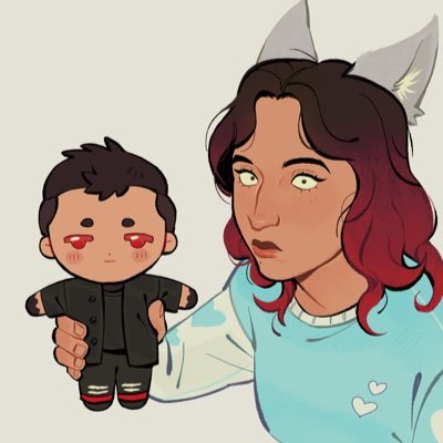 BlueWolfAngel28's profile picture. |23| 🇲🇽🇺🇸 I make merch, games and art :3 Currently obsessed with the fact @twentyonepilots noticed my plushies 𓃑 Banner @minty_pidge | pfp @rexlottie