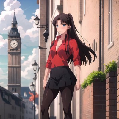 An AU PARODY portrayal of Rin Tohsaka, no Art belongs to me, 18+ MDNI Male Writer Irl