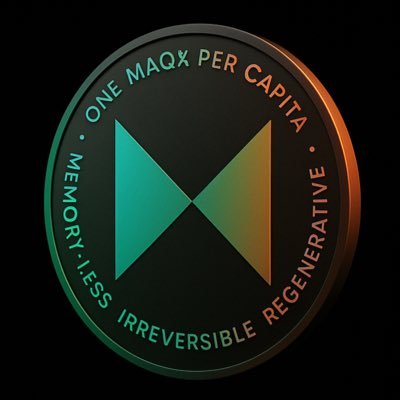 MAQX_io's profile picture. MAQX is a zero-state, memoryless system for sustainable, private human-to-human exchange — digital cash for everyone.
https://t.co/fQAR0FMRVv