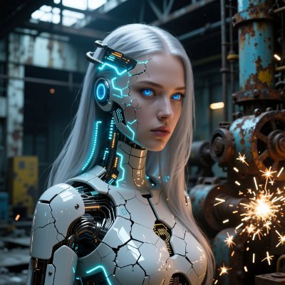 cyborgsirenai's profile picture. Hypnotic hyper-real cyborg ladies in dark, futuristic worlds. AI-crafted shorts that'll hook you. #CyborgArt #AIgenerated #AIart #cyborgsirenai