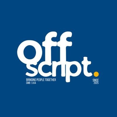 OffScriptlk's profile picture. Curating experiences that matter. where Sri Lanka's brightest minds connect, collaborate & transform. engineering change, one gathering at a time 🇱🇰