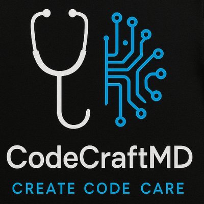 CodeCraftMD's profile picture. AI-powered medical billing made simple. Built by physicians, designed for accuracy. Automating ICD-10, CPT, and compliance — so doctors can focus on care. 🌐