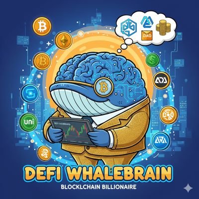 Defiwhalebrain's profile picture. Crypto brain. Market rain. 🌧️
Web3 believer | DeFi explorer | NFT dreamer