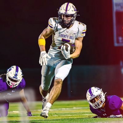 JackPitchford07's profile picture. 3⭐️2026 ATH | RB/SB/LS/S| 6’1 195 | 4.36 verified |10.64 verified |100M all region champ| Captain | 4.0 GPA| 22 ACT | 7 D1 OFFERS| 512-569-1790 |HC 512-217-0677