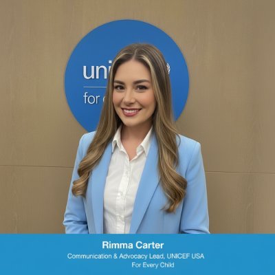 RimmaCarter's profile picture. Communication & Advocacy Lead for child protection initiatives in the US
Proud to stand #ForEveryChild
Views/RTs my own
— @RimmaCarter