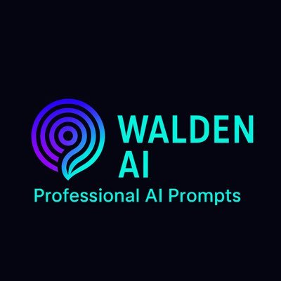 WaldenAi_Prompt's profile picture. Professional AI Prompts for Every Industry: Transform Your Workflow with Industry Specific AI Prompts