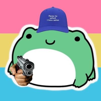 TheMrFrog007's profile picture. 22🇷🇸🏳️🌈⚛️🚭🌹🚩🏴ⒶLibertarian-Socialist Queer-Anarchist ASD Agender Pan any/all . 👉🐸👈
idk bro I'm just a reply frog that's it.
DMS are open