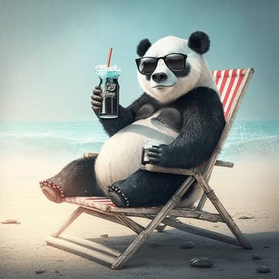 chillingpandas's profile picture. Just a Panda chillin on the beach 🍻