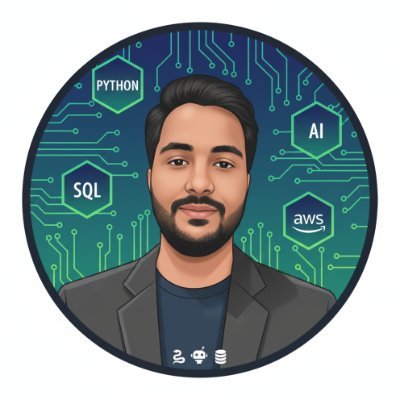 GyanaRanjanTech's profile picture. Simplifying Python 🐍, AI 🤖, SQL 📊, & AWS ☁️. Follow me for daily insights and tutorials to help you build real-world tech.