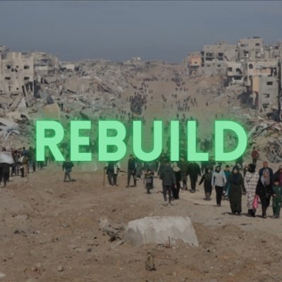 RebuildOfGaza's profile picture. Project Rebuild Of Gaza – 100% of all fees are donated to support the reconstruction of homes, schools, and hospitals in Gaza, live on stream.