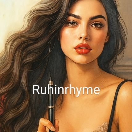 ruhinrhyme's profile picture. Emotions are the ink, soul is the pen — I just let the verses flow.Heartfelt poetries for unheard feelings .silence has a rhyme too..
 🖋️ .No tagging please 🙏