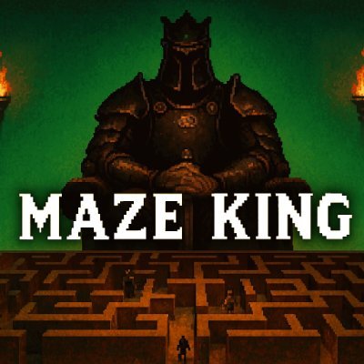 maze_king_game's profile picture. 🧩 Maze King is a game that combines maze-puzzle mechanics with elements of dark-fantasy dungeon crawlers ⚔️🏰.
🔥 Wishlist it soon on Steam!
