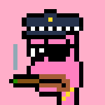 OfficerPepe0x's profile picture. when given the choice of pink or brown, always choose pink.