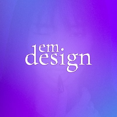 emdesignn's profile picture. ⤿ Bienvenue sur em design. 
dm to order