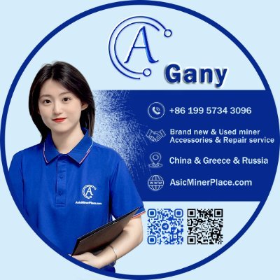 GANY006's profile picture. Asicminerplace provide asic miners,accessories and repair service. Contact me for more info!(Best price and Best service) China^Greece