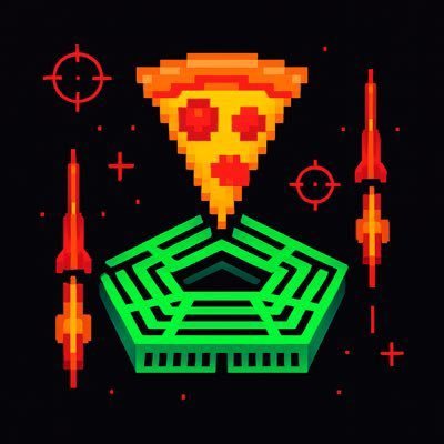 pentpizzinwatch's profile picture. Tracking Pentagon-area pizza + OSINT to inform prediction markets. Alt-data for @polymarket traders & researchers. AP| https://t.co/tZ3co2yMQy