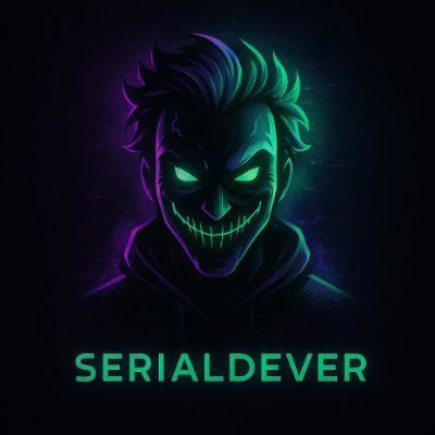 Serial_Dever's profile picture. Another coin? Ohhh we’re just getting started.
The market’s a stage… and I’m here to watch it burn 💥🃏