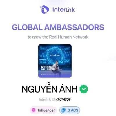 Anhnguyenq12's profile picture. Tôi là đại sứ cộng đồng interlink nework