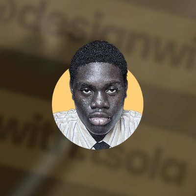 madebytsola's profile picture. Brand and UI/UX Designer || Ps, Ai, Figma.