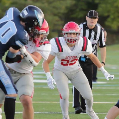 RettWingate's profile picture. Bedford High School (MI)/Class of 2027/4.3 GPA/#22/6’2ft/ 210lbs/MLB/FB/Bench: 250/ Squat: 375/ Deadlift: 450/ Vert: 30in/ Contact number: 734-682-2907