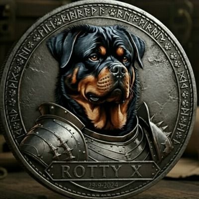 x_rotty's profile picture. A true symbol of unwavering strength and a noble heart. This majestic Rottweiler, a loyal guardian in spirit and steel, embodies courage and devotion.