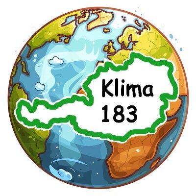 Klima183's profile picture. Wir sind eine bunt zusammengewürfelte Gruppe (mit Unterstützung verschiedener Organisationen und Gruppen), die eine Initiative startet mit dem Ziel, dass Klimas