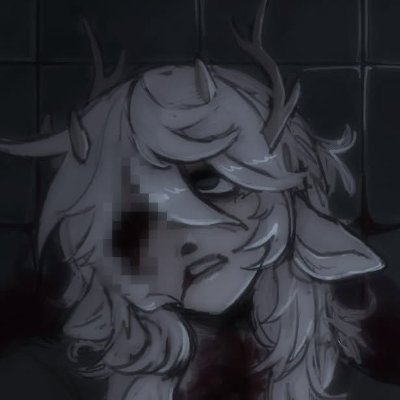 buniplush's profile picture. scary zombie deer girl | dc @/buniiplush.