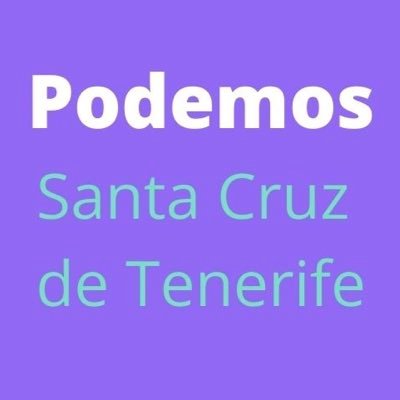 PodemosSCTFE's profile picture. Twitter oficial de Podemos Santa Cruz de Tenerife. Usa nuestro hashtag 👉 #CírculoSantaCruz Síguenos en nuestras Redes Sociales: https://t.co/GvY6vMc4Te