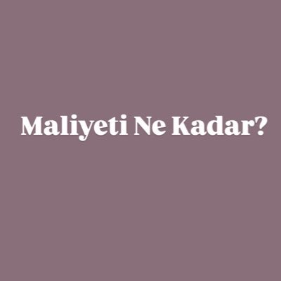 maliyetnekadar's profile picture. 