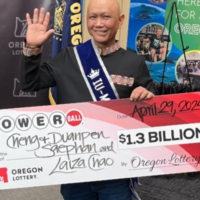 Chengsaephan111's profile picture. I’m Cheng Saephan, Powerball lottery winner of $1.3 billion. I’m giving out $200,000 to my first 1k followers, I pick randomly